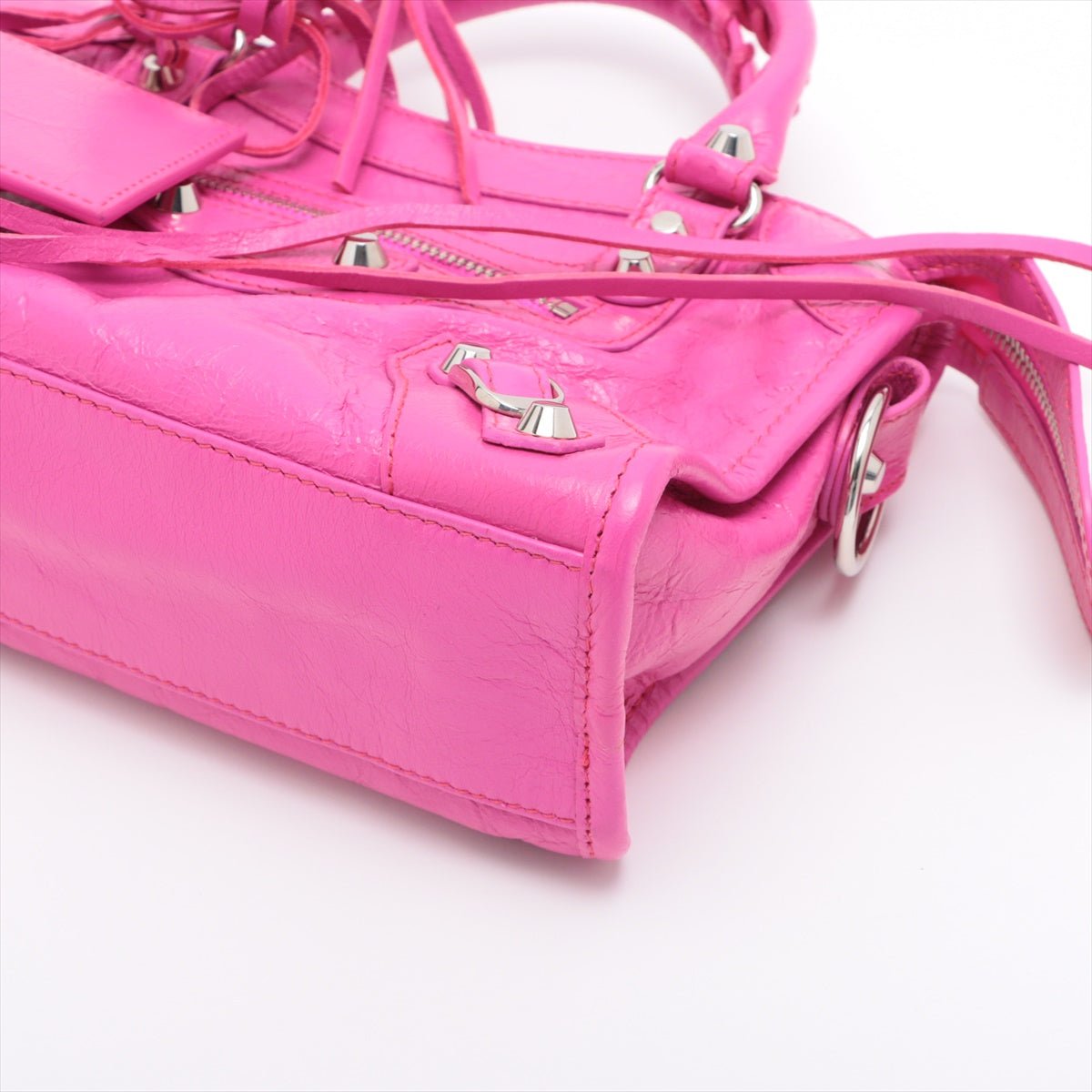 Second hand Balenciaga Classic Mini City 2way Pink Leather - Tabita Bags