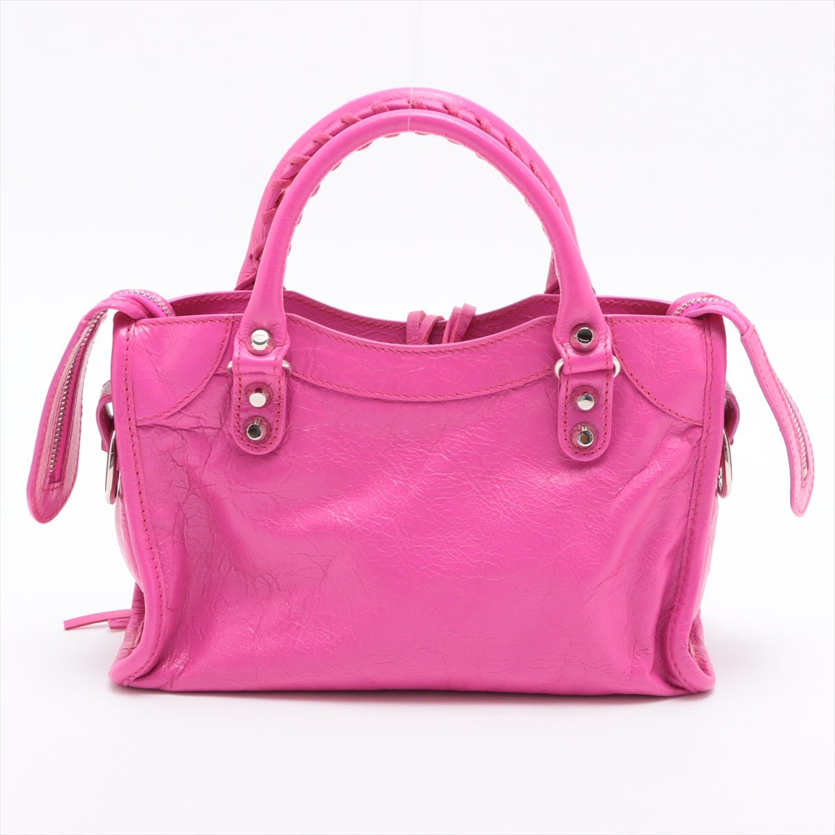 Second hand Balenciaga Classic Mini City 2way Pink Leather - Tabita Bags