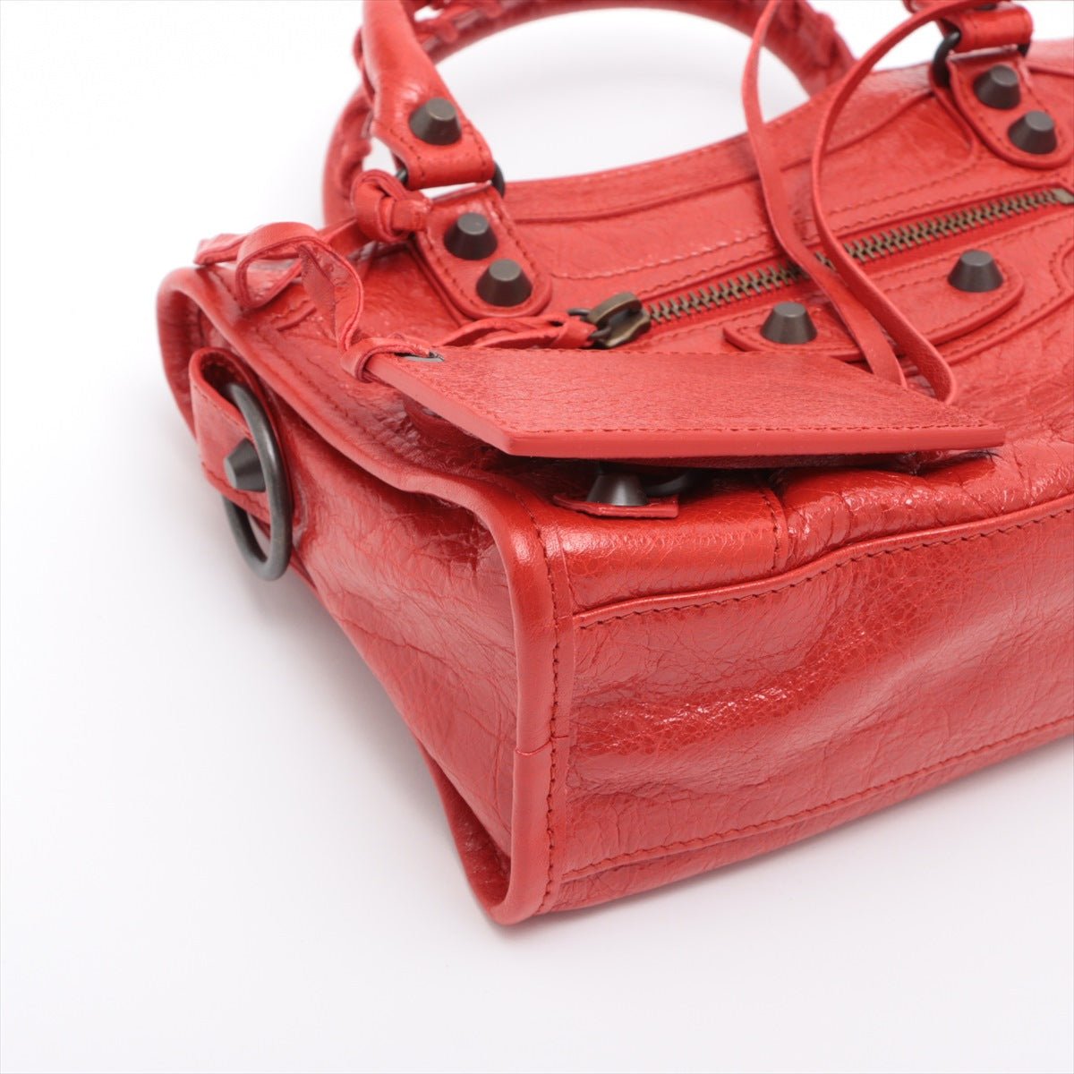 Second hand Balenciaga Classic Mini City 2way Red Leather - Tabita Bags