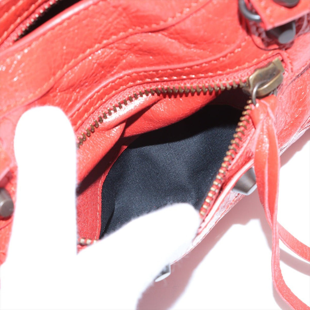 Second hand Balenciaga Classic Mini City 2way Red Leather - Tabita Bags