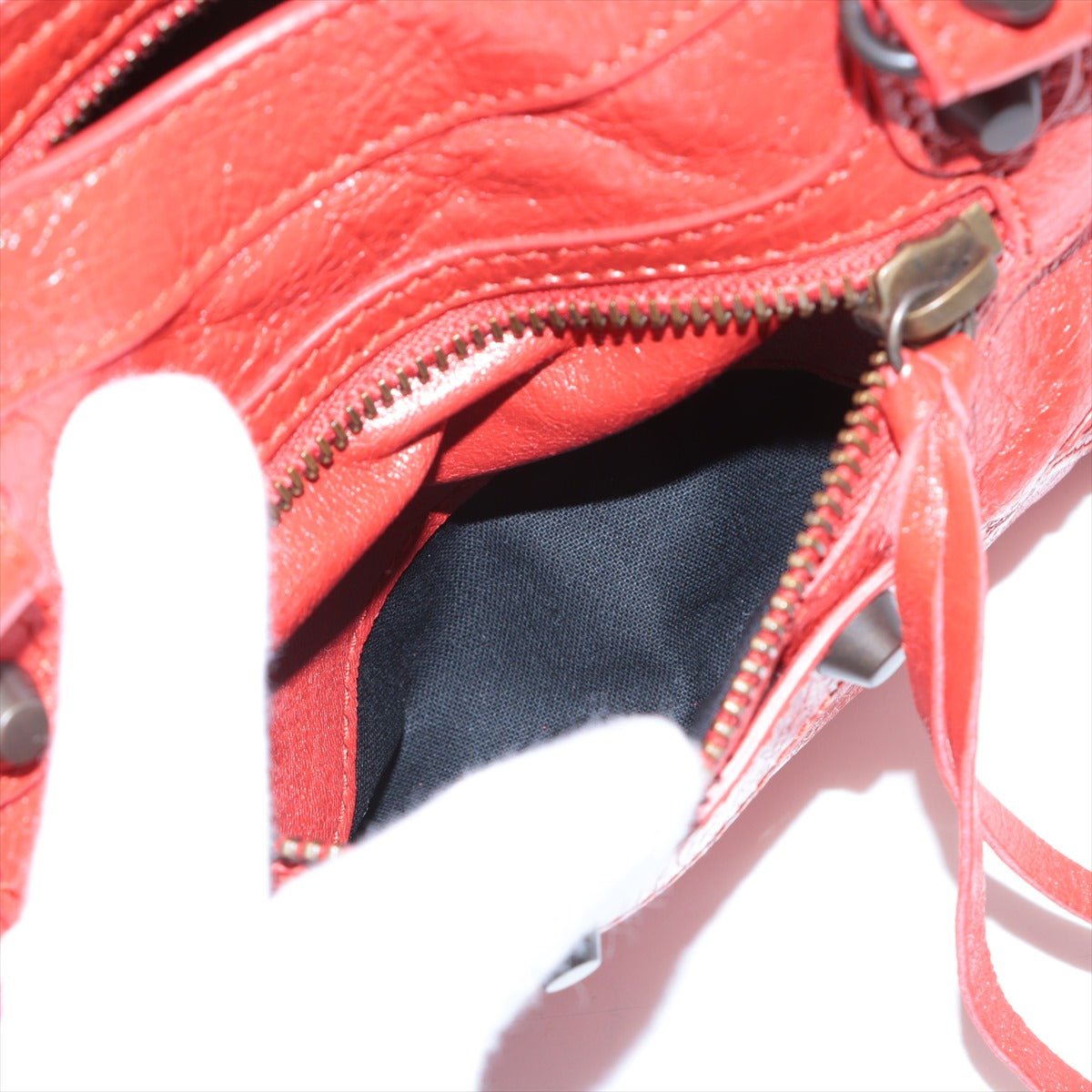 Second hand Balenciaga Classic Mini City 2way Red Leather - Tabita Bags