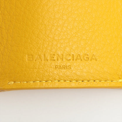 Second hand Balenciaga Papier Mini Wallet in Yellow Leather - Tabita Bags