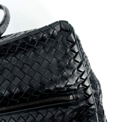 Second hand Bottega Veneta Black Leather Intrecciato Tote - Tabita Bags