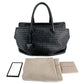 Second hand Bottega Veneta Black Leather Intrecciato Tote - Tabita Bags