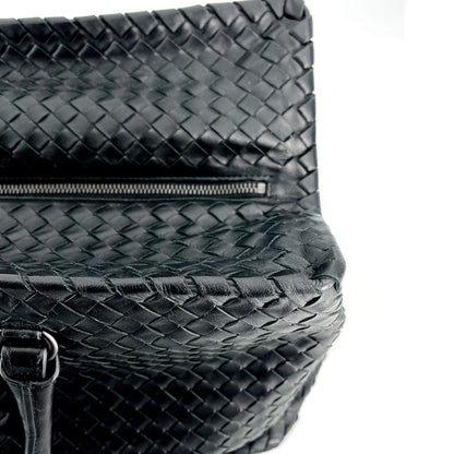 Second hand Bottega Veneta Black Leather Intrecciato Tote - Tabita Bags