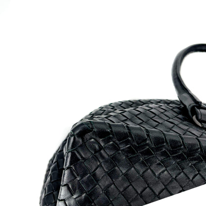 Second hand Bottega Veneta Black Leather Intrecciato Tote - Tabita Bags