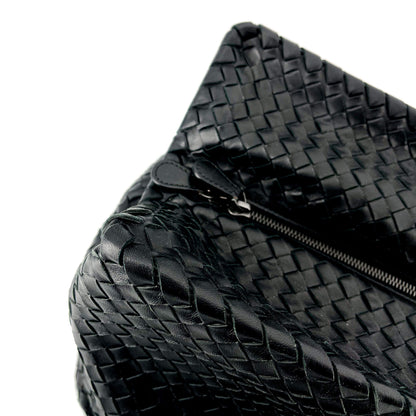 Second hand Bottega Veneta Black Leather Intrecciato Tote - Tabita Bags