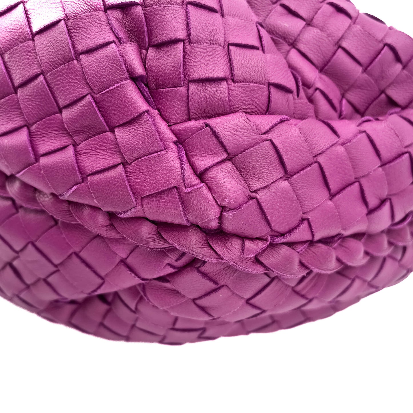 Second hand Bottega Veneta Intrecciato Leather Violet Hobo Bag - Tabita Bags