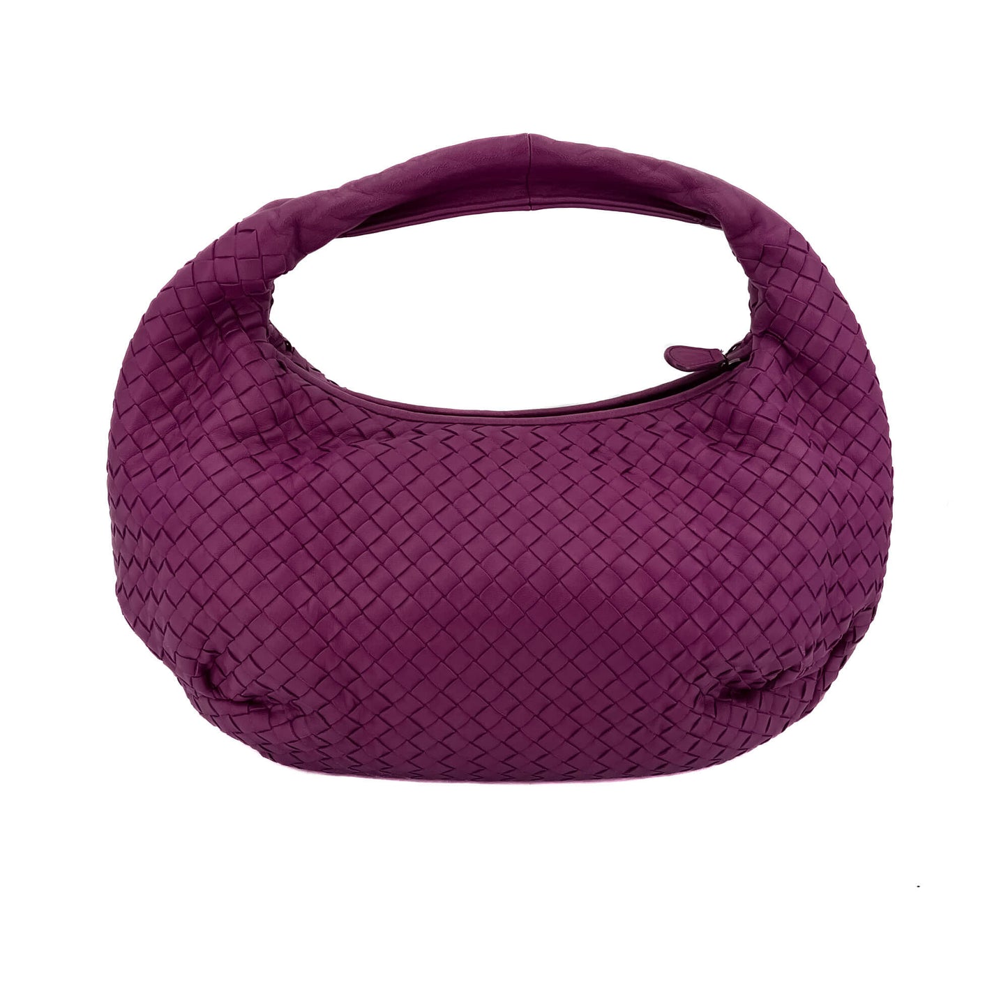 Second hand Bottega Veneta Intrecciato Leather Violet Hobo Bag - Tabita Bags