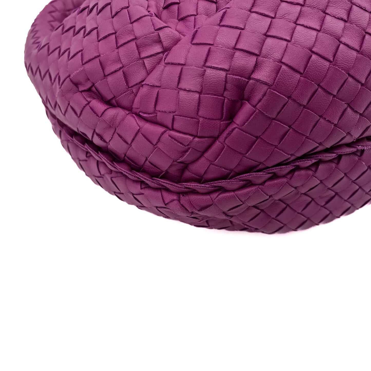 Second hand Bottega Veneta Intrecciato Leather Violet Hobo Bag - Tabita Bags