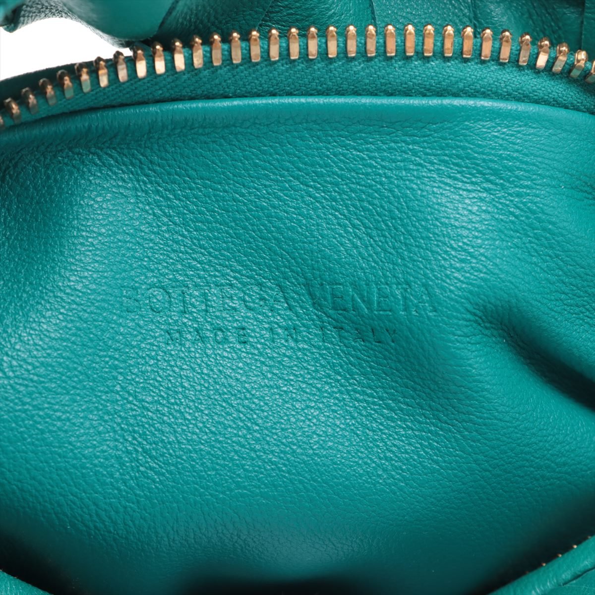 Second hand Bottega Veneta Jodie Mini Intrecciato Leather Hobo Bag Blue - Tabita Bags