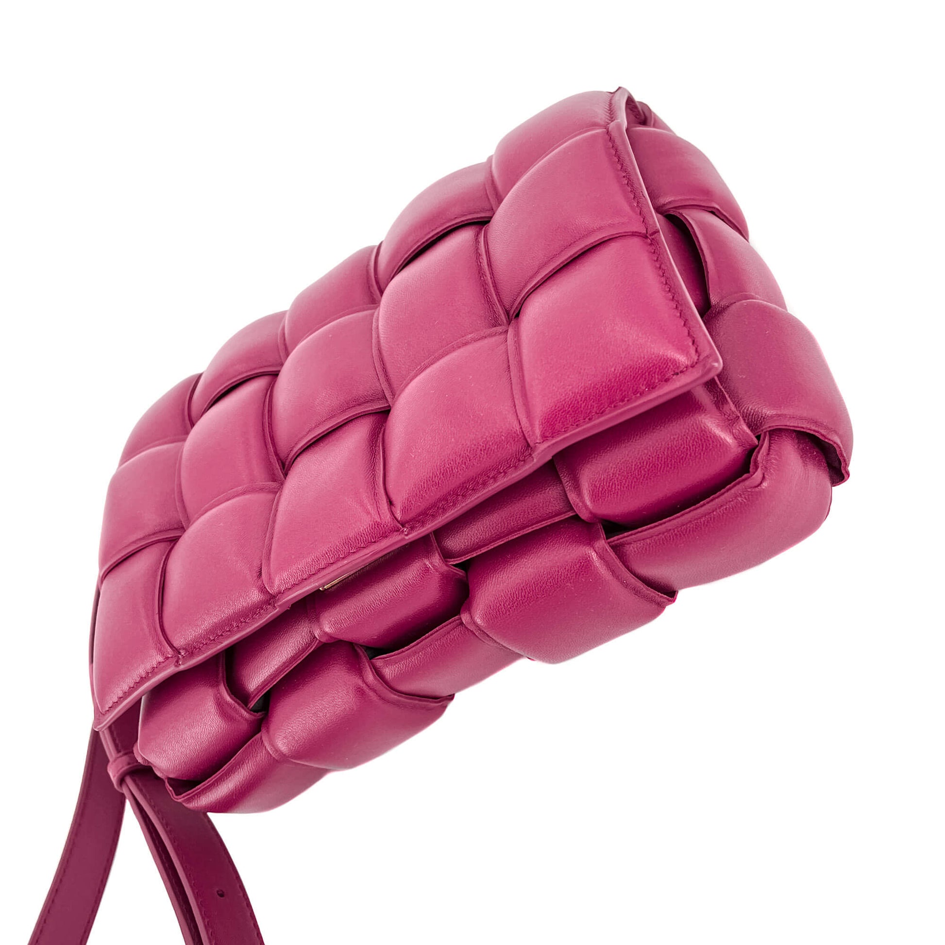 Second hand Bottega Veneta Padded Cassette Leather Shoulder Violet Bag - Tabita Bags