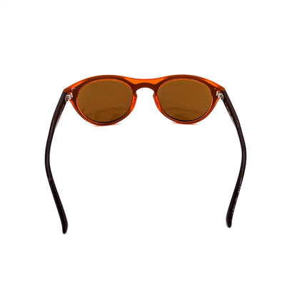 Second hand Calvin Klein Round Shaped Sunglasses in Orange and Brown - Tabita Bags