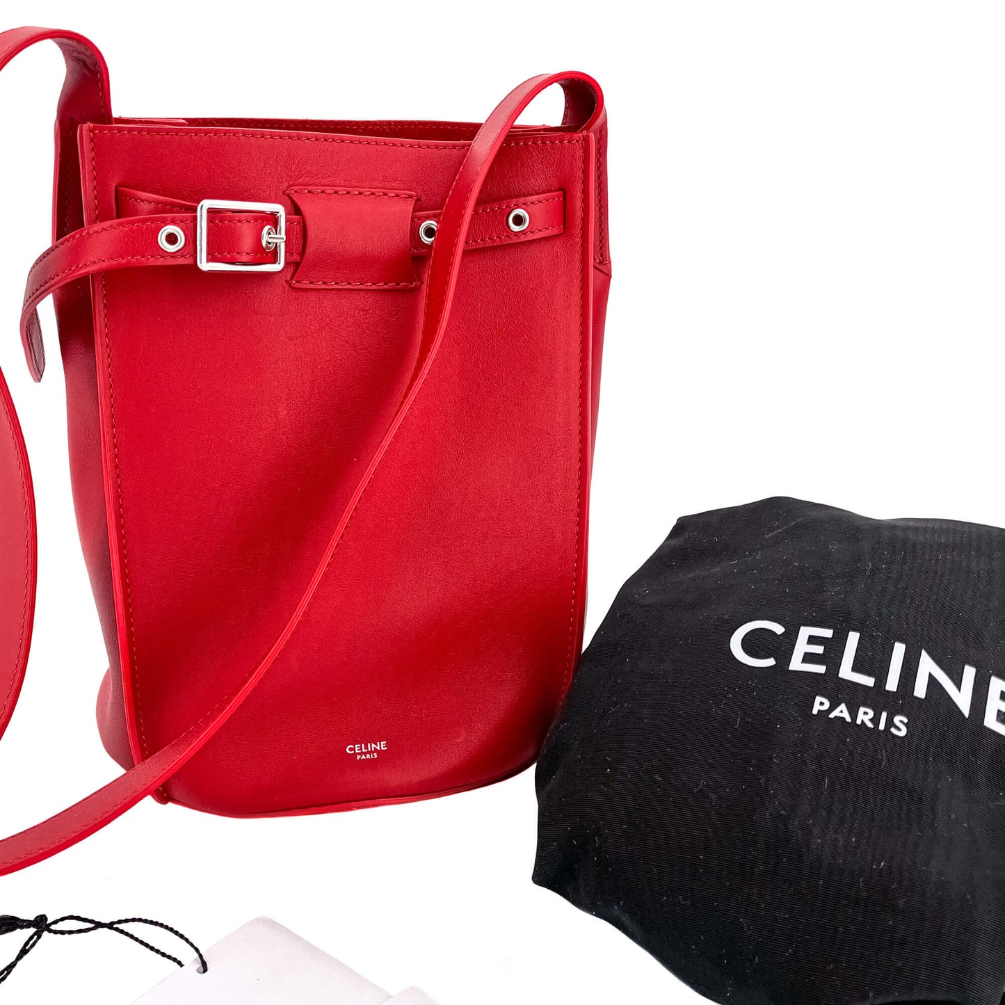 Second hand Céline Big Bag Bucket Leather Red Bag - Tabita Bags