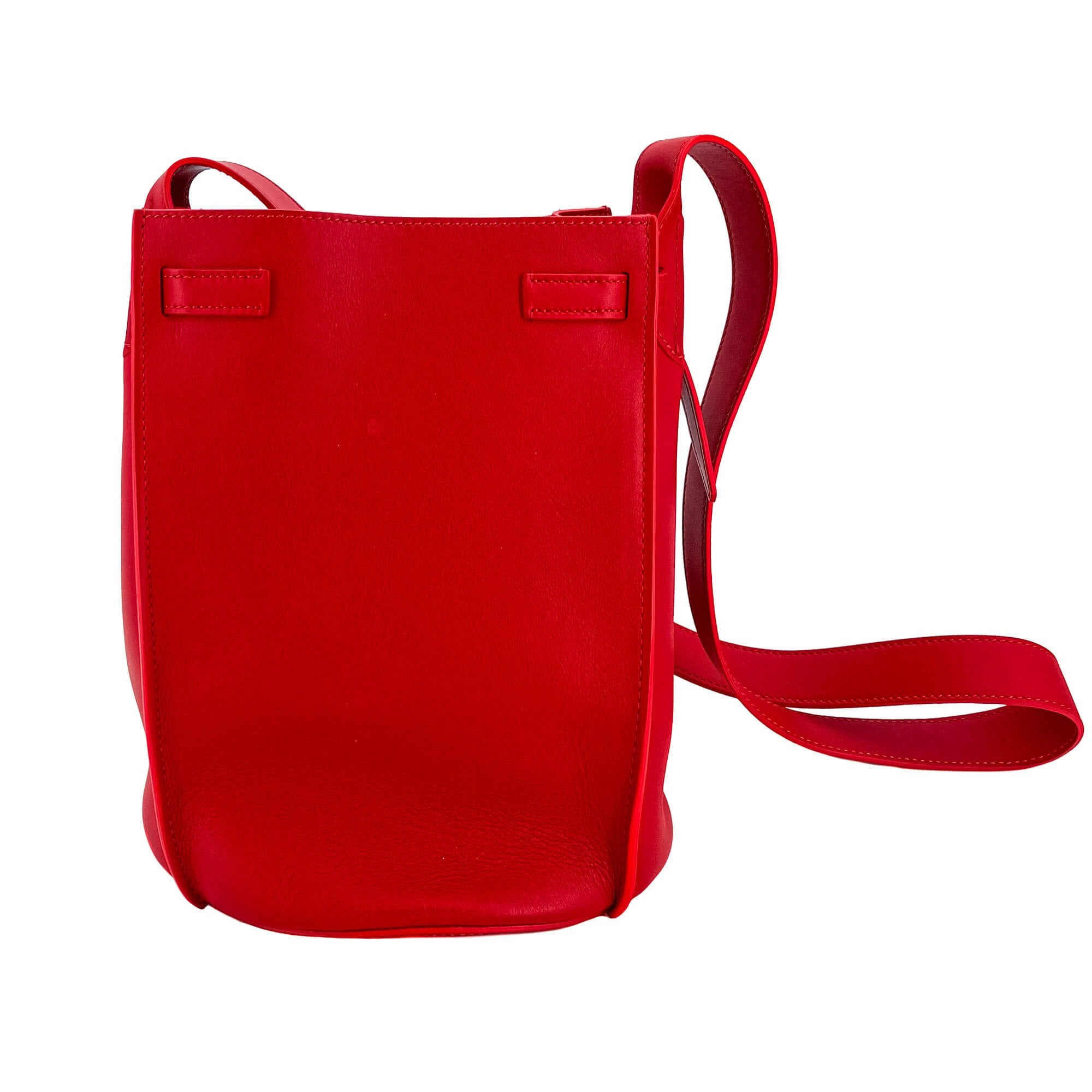 C line Big Bag Bucket Leather Red Bag Tabita Bags Tabita Bags