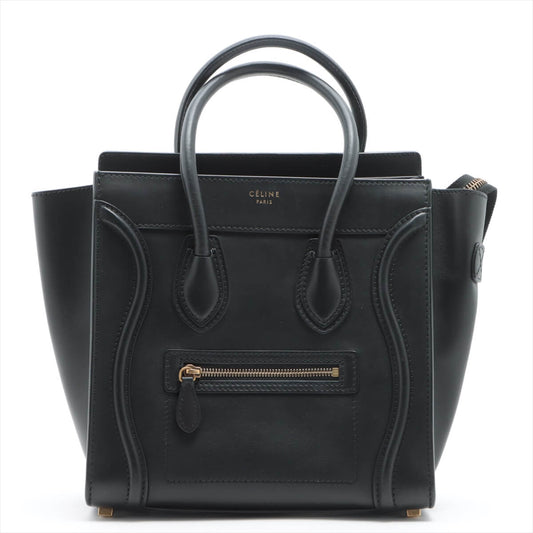 Second hand Céline Céline Luggage Micro Shopper Leather Black - Tabita Bags