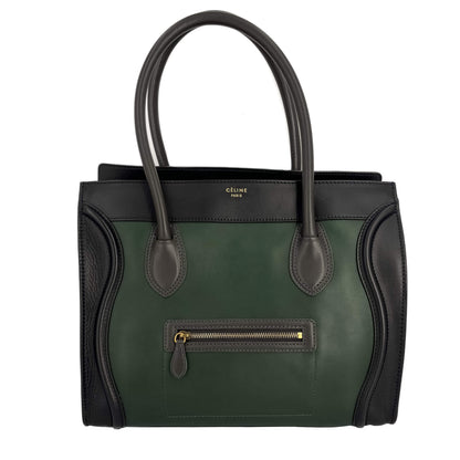 Second hand Céline Luggage Leather Multicolour Bag Green - Tabita Bags