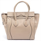 Second hand Céline Luggage Micro Shopper Drummed Leather Beige - Tabita Bags