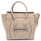 Second hand Céline Luggage Micro Shopper Drummed Leather Beige - Tabita Bags