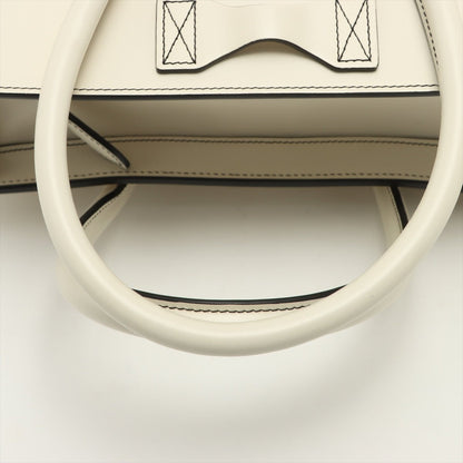 Second hand Céline Luggage Micro Shopper Leather White - Tabita Bags