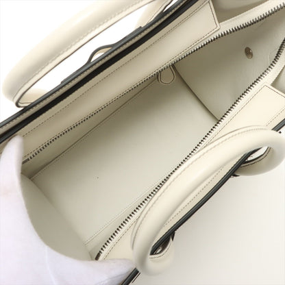 Second hand Céline Luggage Micro Shopper Leather White - Tabita Bags