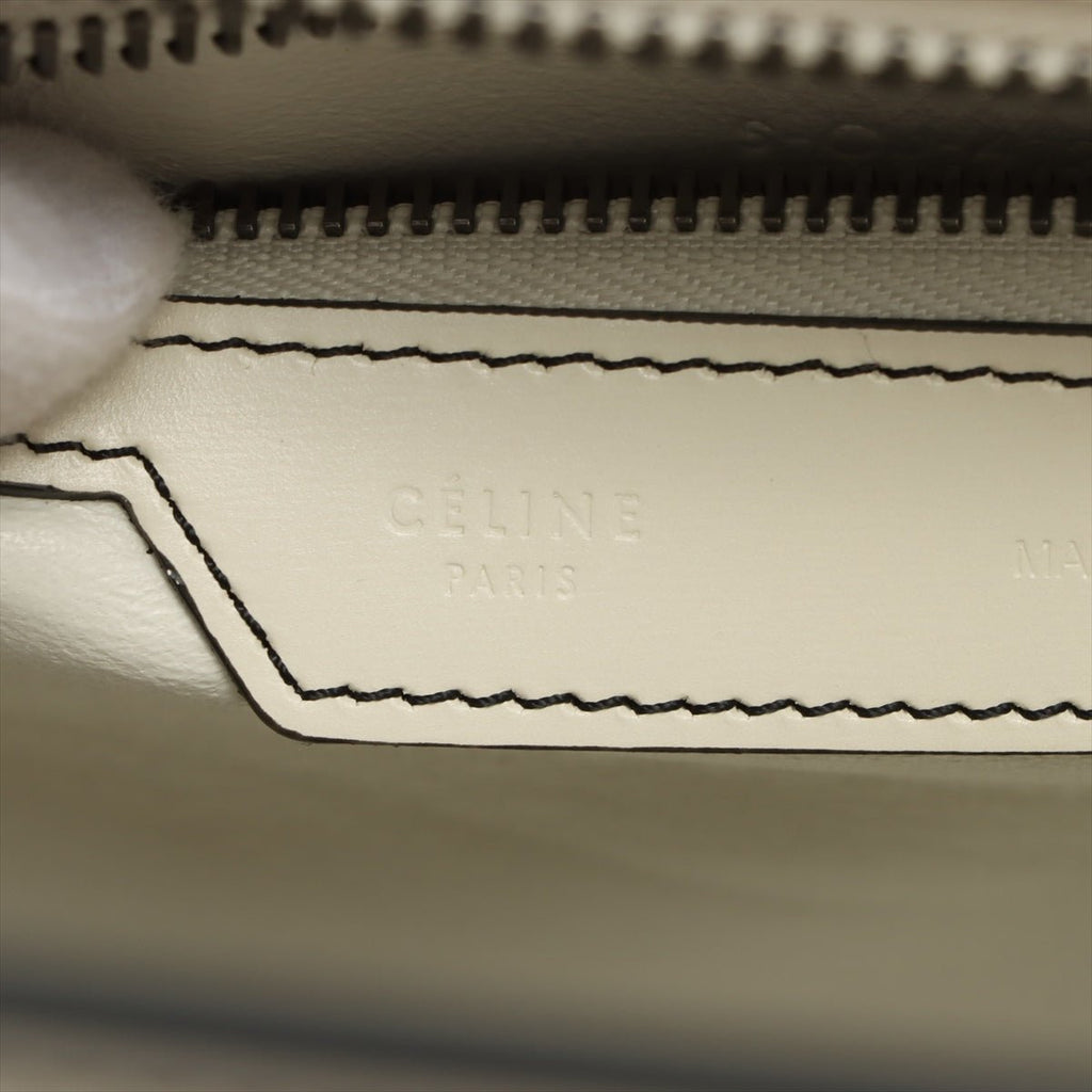 Second hand Céline Luggage Micro Shopper Leather White - Tabita Bags