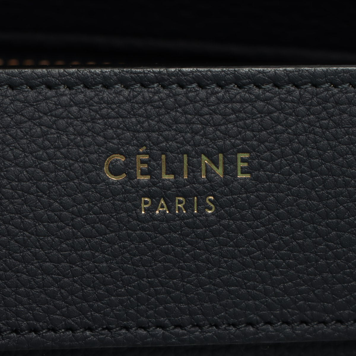 Second hand Céline Luggage Micro Shopper Navy Blue Leather - Tabita Bags