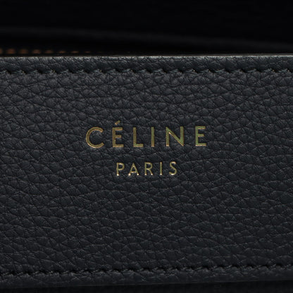 Second hand Céline Luggage Micro Shopper Navy Blue Leather - Tabita Bags