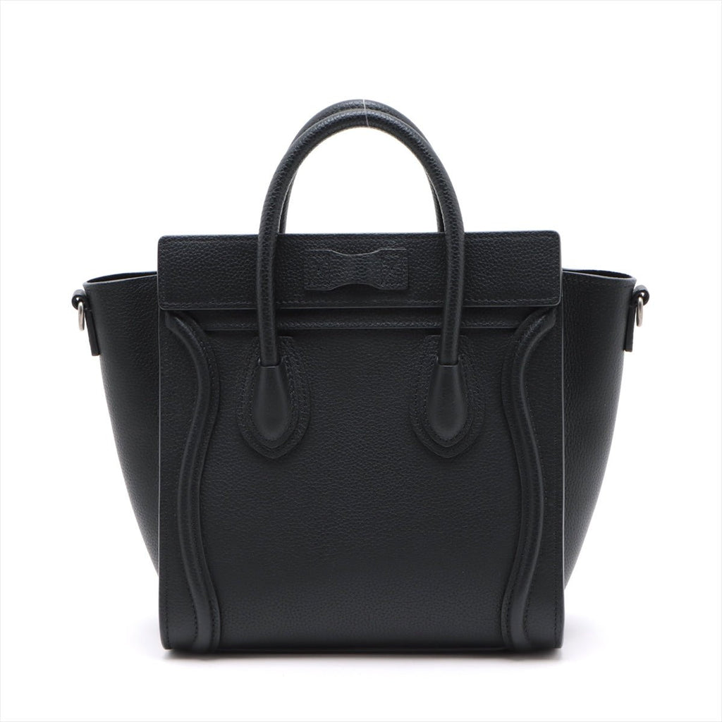 Second hand Céline Luggage Nano Leather Tote Bag Black - Tabita Bags