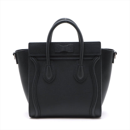 Second hand Céline Luggage Nano Leather Tote Bag Black - Tabita Bags