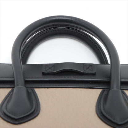 Second hand Céline Luggage Nano Leather Tote Bag Black & Beige - Tabita Bags