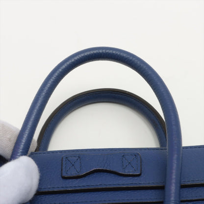 Second hand Céline Luggage Nano Shopper Leather Blue - Tabita Bags