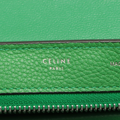 Second hand Céline Trapeze Small Leather & suede 2-Way Handbag Green - Tabita Bags