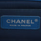 Second hand Chanel Boy Medium Chevron Calfskin Blue Flap Bag - Tabita Bags