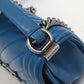 Second hand Chanel Boy Medium Chevron Calfskin Blue Flap Bag - Tabita Bags