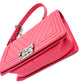 Second hand Chanel Boy Medium Chevron Calfskin Pink Bag - Tabita Bags