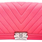 Second hand Chanel Boy Medium Chevron Calfskin Pink Bag - Tabita Bags