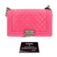 Second hand Chanel Boy Medium Quilted Calfskin Pink Bag - Tabita Bags