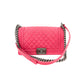 Second hand Chanel Boy Medium Quilted Calfskin Pink Bag - Tabita Bags