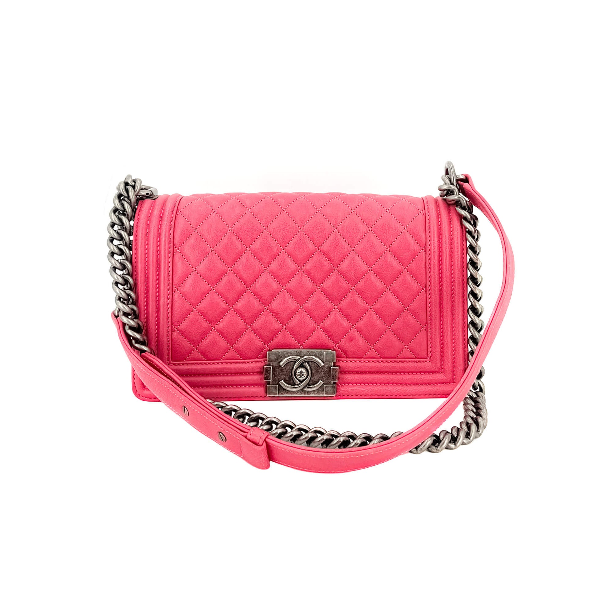 Chanel Boy Medium Quilted Calfskin Pink Bag - Tabita Bags – Tabita