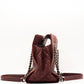 Second hand Chanel Boy Reverso Shopping Tote Burgundy Calfskin - Tabita Bags