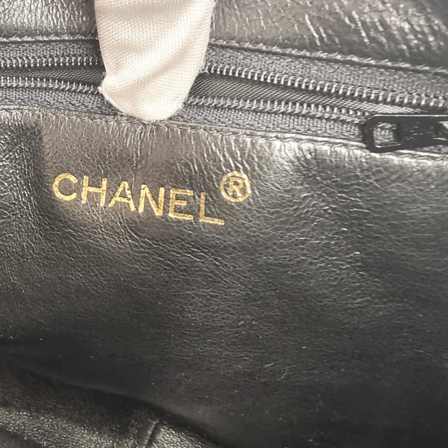 Second hand Chanel Camera Chain Bag Black Lambskin Leather - Tabita Bags