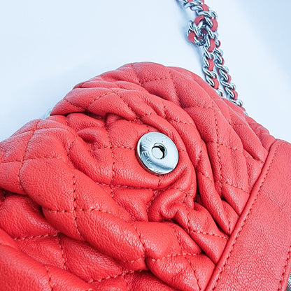 Second hand Chanel Chain Around Limited Edition Small Red Leather Flap - Tabita Bags