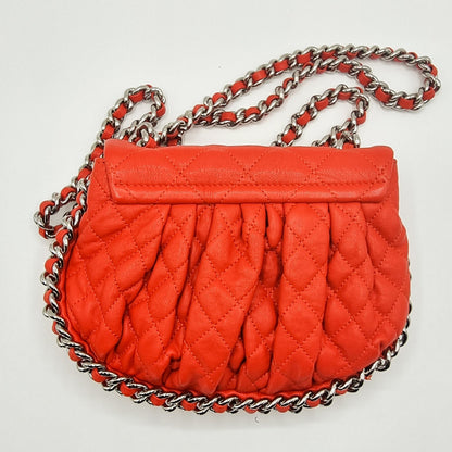 Second hand Chanel Chain Around Limited Edition Small Red Leather Flap - Tabita Bags