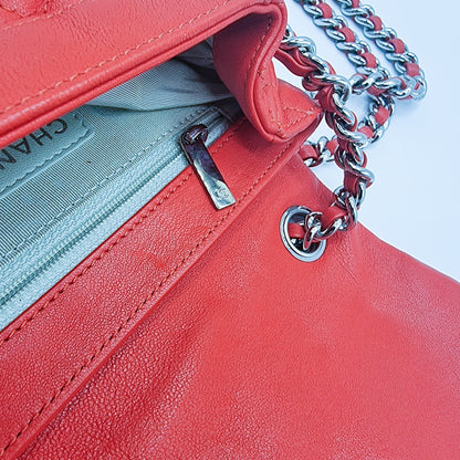 Second hand Chanel Chain Around Limited Edition Small Red Leather Flap - Tabita Bags