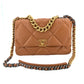 Second hand Chanel Chanel 19 Large Caramel Leather 2-Way Flap Bag - Tabita Bags