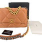 Second hand Chanel Chanel 19 Large Caramel Leather 2-Way Flap Bag - Tabita Bags