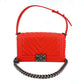 Second hand Chanel Chanel Boy Chevron Red Ruthenium - Tabita Bags