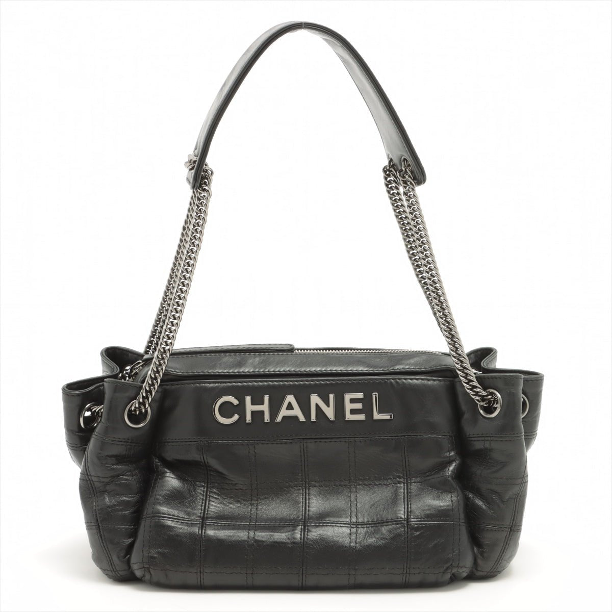Chanel Black Quilted Lambskin Large Chanel 19 Flap Bag - Handbag | Pre-owned & Certified | used Second Hand | Unisex