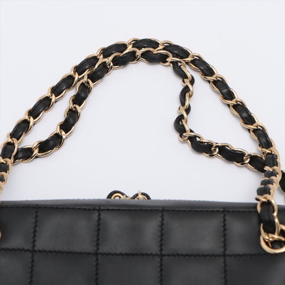 Second hand Chanel Chocolate Bar Black Lambskin Leather Chain - Tabita Bags